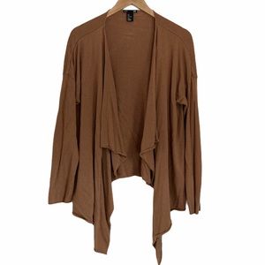 Caramel/Tan Waterfall Cardigan H&M SizeL